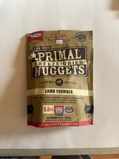 5.5oz Primal Dog Freeze Dried Nuggets Lamb Best By 02/26/2026