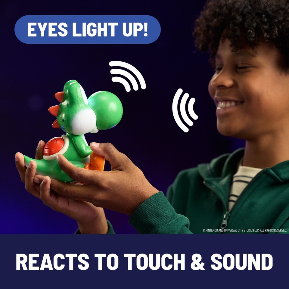 Hatchin Yoshi The Super Mario Galaxy Movie Interactive Yoshi Figure hatchin-yoshi-the-super-mario-galaxy-movie-interactive-yoshi-figure