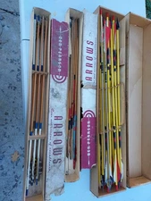 Lot of 24 Vintage Ben Pearson Arrows in Original Boxs