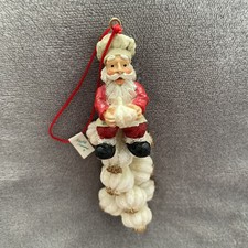 Dept 56 Possible Dreams Santa Chef Ornament with Garlic 5 Christmas Cooking