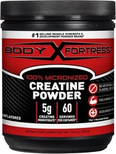 Body Fortress Creatine Monohydrate Powder – 300g, 60 Servings, Muscle & Recovery