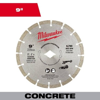 Milwaukee 9 in. Segmented Diamond Blade