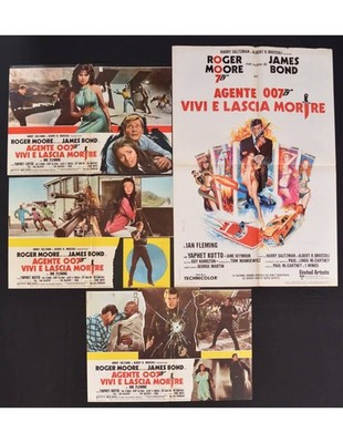 Fotobusta Agent 007 Vivi E Laub Sterben Roger Moore Ian Fleming F93