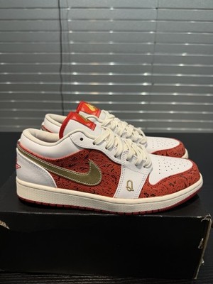 Nike Air Jordan 1 Low SE Spades Men's Size 9 Sneakers DJ5185-100