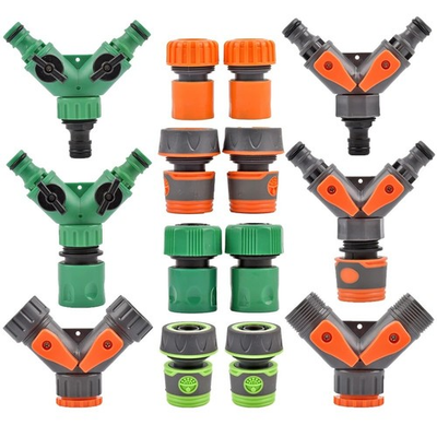 #ad Thread 2 way Tap Hose Garden Tap Y Splitter Watering Fittings Switch Joints $13.05