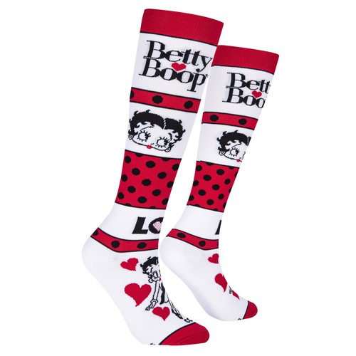 Calcetines geniales, Betty Boop, novedad divertida, novedad divertida calcetines de alta compresión hasta la rodilla - Imagen 3 de 5