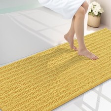 Bathroom Rugs Mat 70x24, Extra Soft Absorbent Chenille Bath Rugs, Non Slip