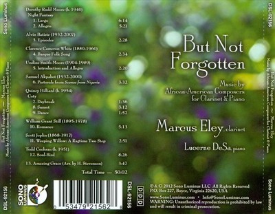 MARCUS ELEY / LUCERNE DESA BUT NOT FORGOTTEN NEW CD