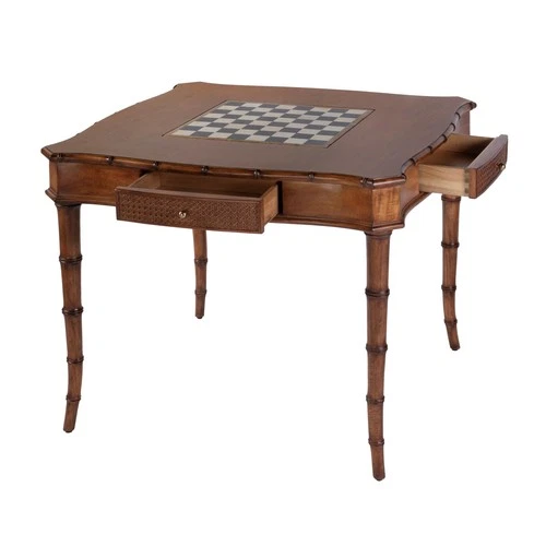 Butler Specialty Company Osman 36"W Square Wood Chess-Checker Table-Brown - Picture 2 of 5