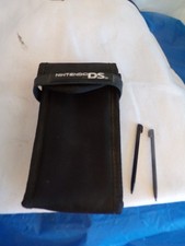 Nintendo DS Black Padded Soft Case Travel Pouch Wallet w/Stylus Pens