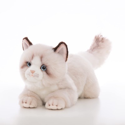 20 Inch- Gray Ragdoll Cat Plush Stuffed Animal Toys -Realistic Ann Baker Cat ...