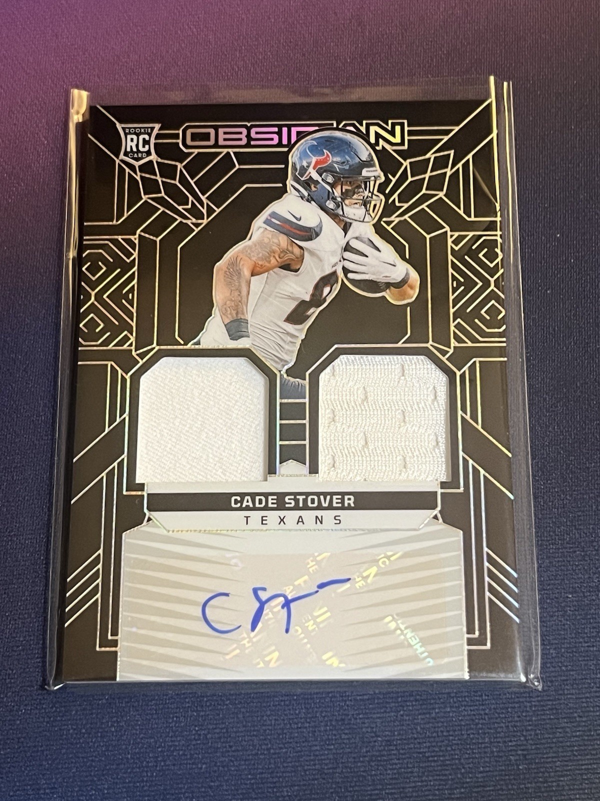 Cade Stover Panini Obsidian Rookie Materials Ink #RMICSR Base