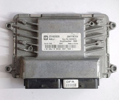 Chevrolet Spark 2010 25182026 Motorsteuergerät Modul ECU TMD8633