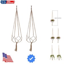2 Pack 48 Inch Large Macrame Plant Hanger Rope to Hang Flower Pot Plant Holde...