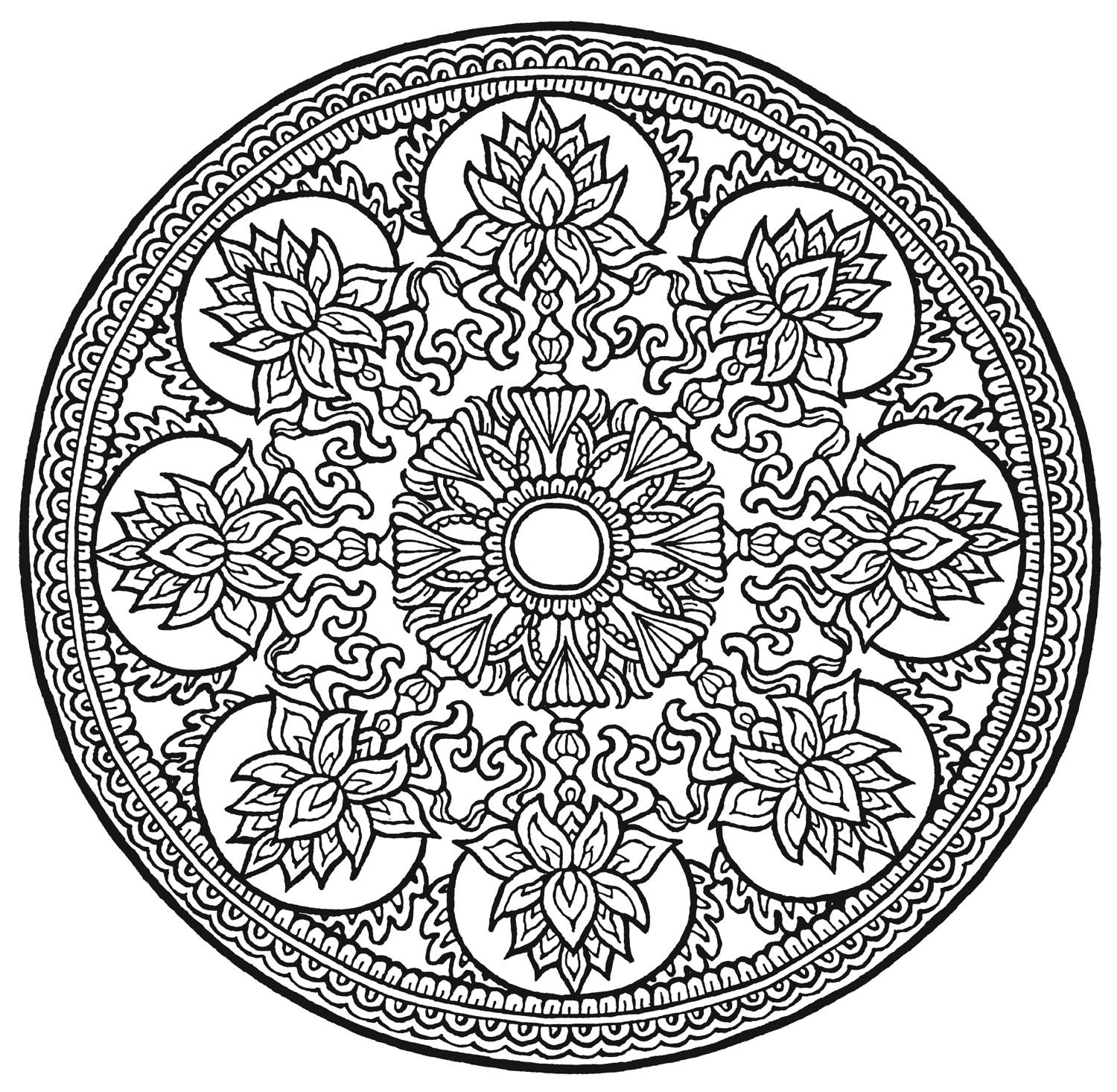 Maltherapie/Kunsttherapie Mandala Malvorlagen auf Keilrahmen! | eBay