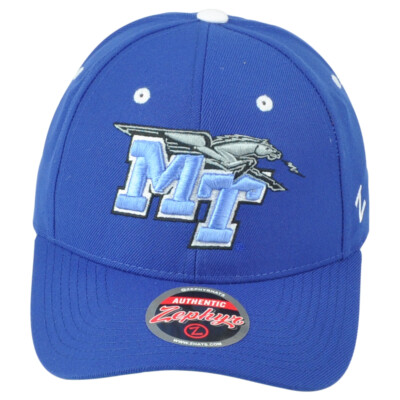 NCAA Zephyr Middle Tennessee Blue Raiders Adult Curved Bill Adjustable Hat Cap