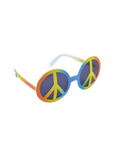 Peace Glasses Rainbow Hippie Hippy 60s 70s Fancy Dress Accessory Specs