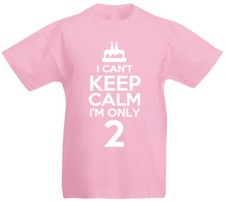 I Can't I'm Only 2 - 2nd Birthday Gift T-Shirt For 2 Year Old Boys & Girls