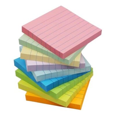 Posty Notes Ebay (9 Pack) Lined Sticky Notes Post Sticky Notes with Lines,9 Pastel 3x3 ...
