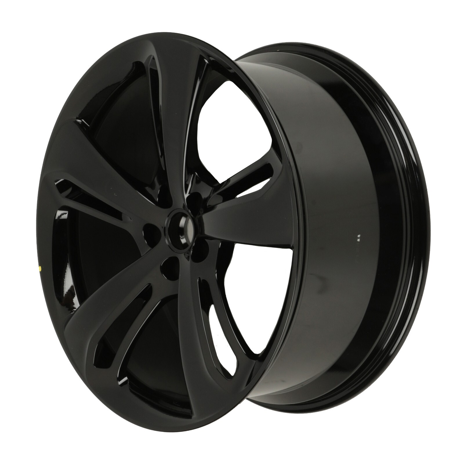 GENUINE BENTLEY 21" 5 SPOKE ALLOY WHEEL (Gloss Black) (Right Side) (3W0601025FS)