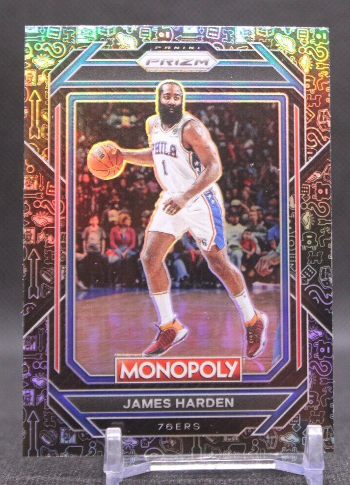 JAMES HARDEN 2022-23 Panini Prizm Monopoly #68 BLACK ICONS Philadelphia 76ers