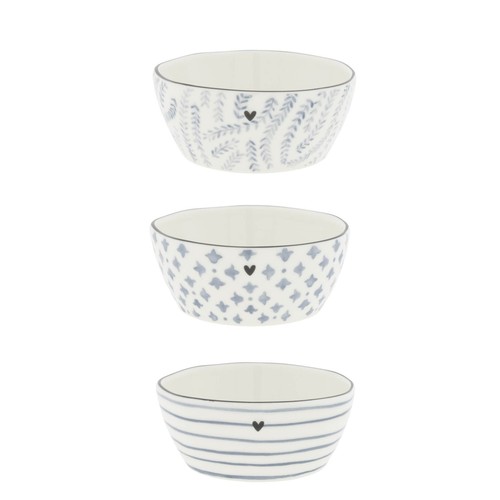 Ceramica Dipschaelchen 4er-Set Stern Bianco Set-Ciotole Ciotolina
