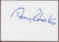 TONY ROBERTS signed 5" x 7" page/cut | "Annie Hall" - autograph