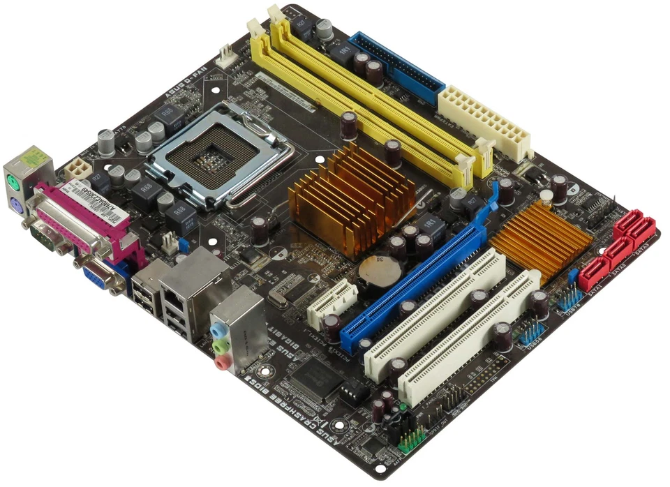 ASUS P5QPL-AM LGA775 2x DDR2 PCI Pcie SATA Matx - Image 2 of 2