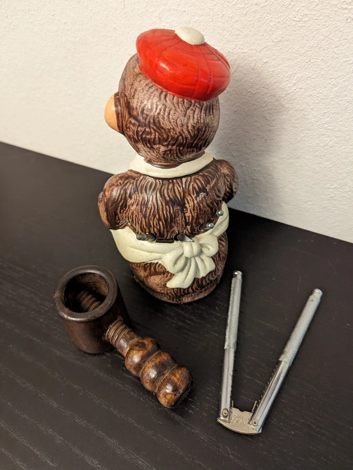 Vintage Ceramic Monkey Nutcracker Holder 8” X 5” Tawain - Image 3 of 4