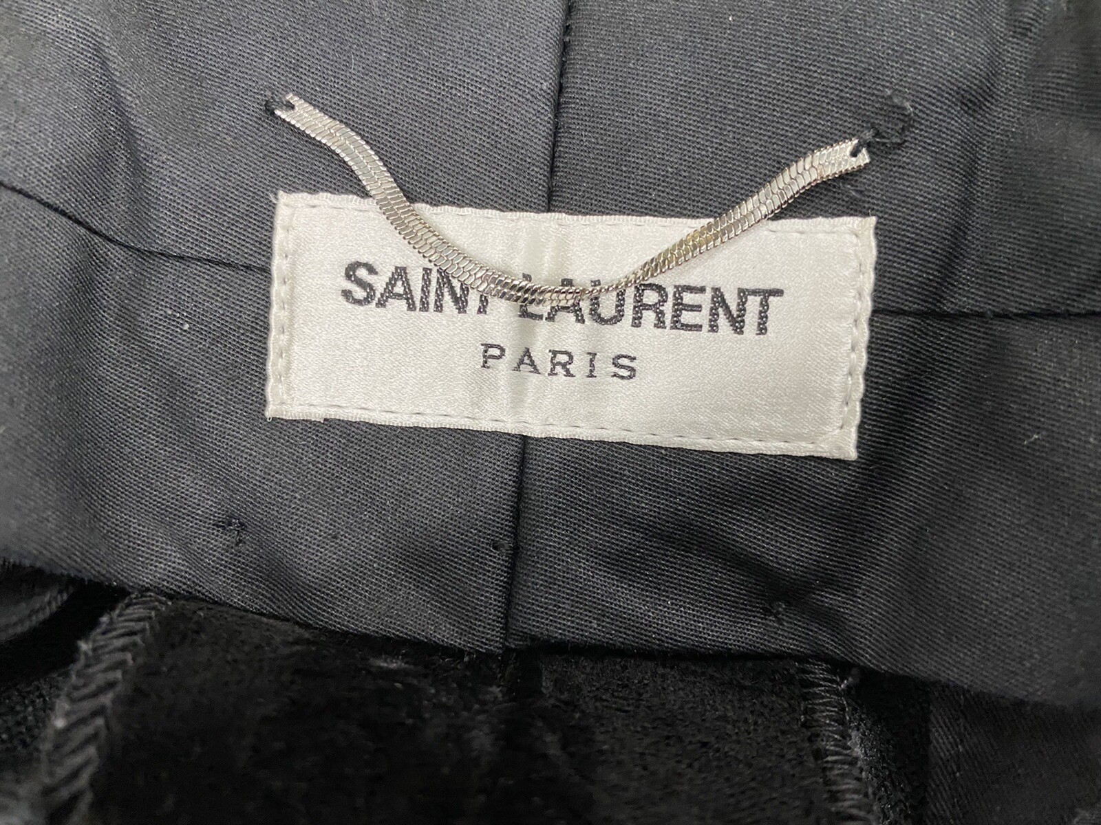 Pantaloni Saint Laurent in velluto nero da $1.000 taglia EU 56 US 40 Made in Italy