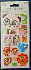 THE PAPER STUDIO PUFFY ZOO ANIMALS W/ GOOGLY EYES~ PANDA~GIRAFFE~LION~TIGER