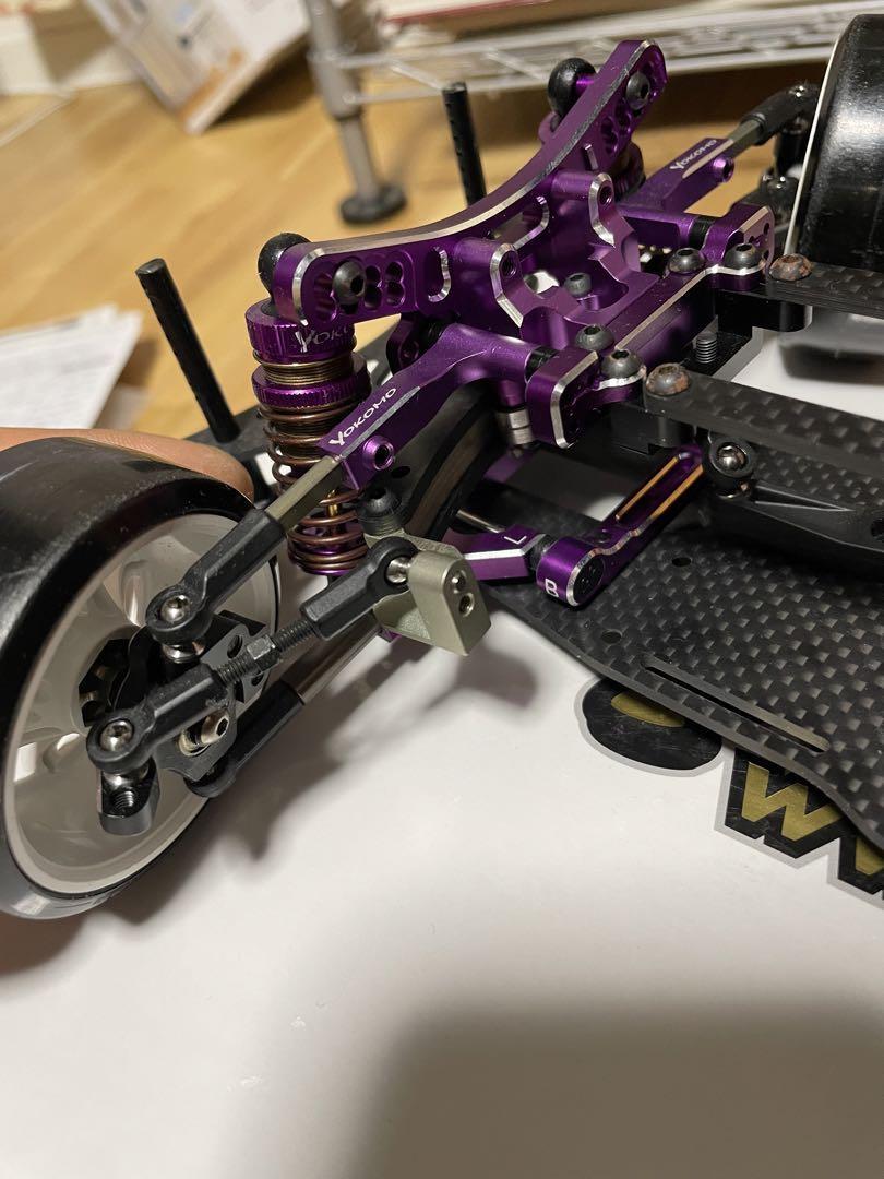 Yokomo YD-2RX Purple Full Option Kit R/C Drift Chassis Used 10