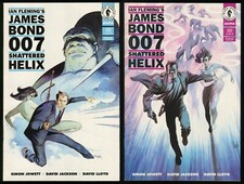James Bond 007 Shattered Helix Comic Set 1-2 Lot Ian Fleming Movie Film MI6 Spy 