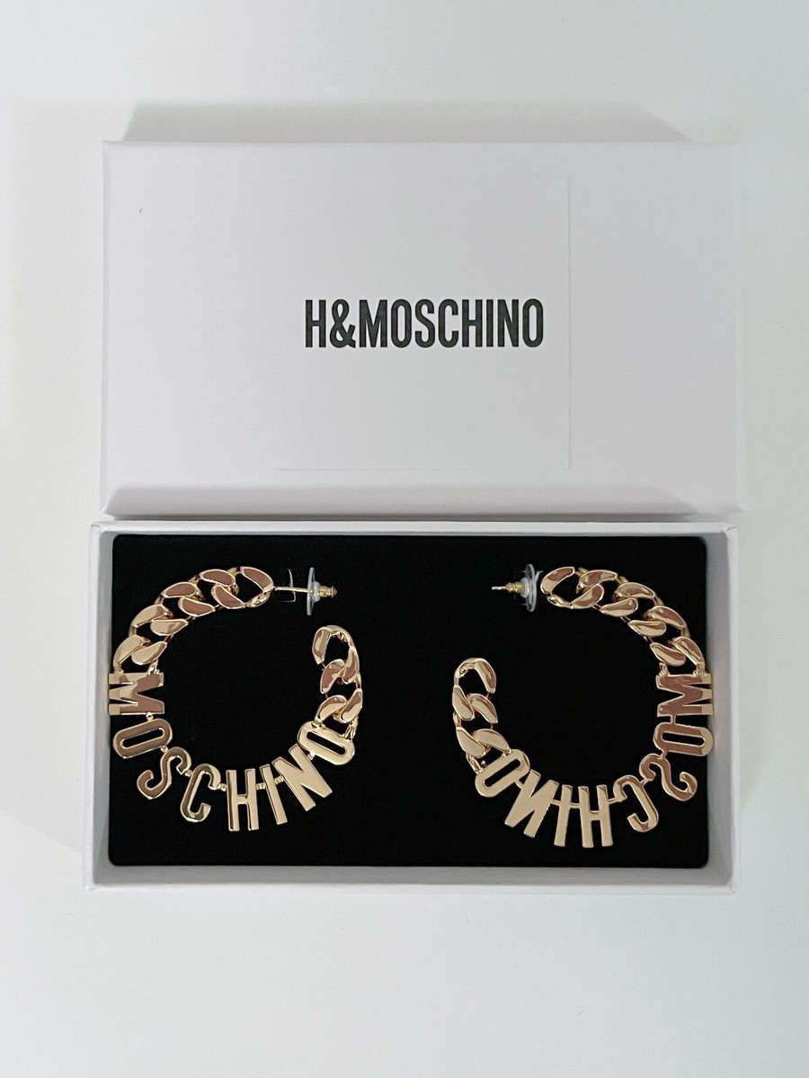 H&M MOSCHINO ゴールドメッキクリップイヤリング 【公式通販】