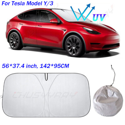 Large Car Sun Shade Visors SUV Windscreen Sunshade Car Cover Protectors Cooler E - Foto 14