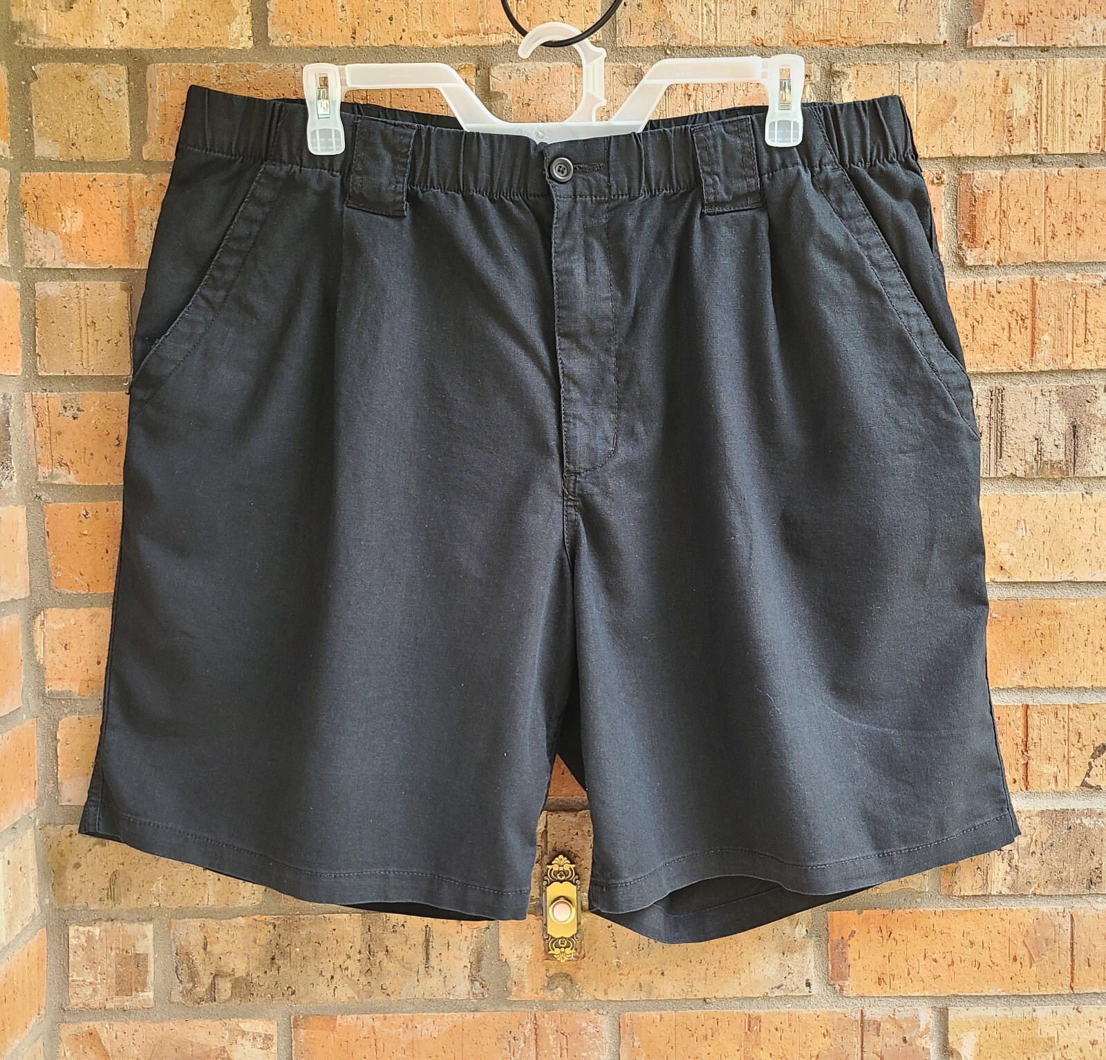 Island Outfitters Womens Bermuda Shorts Linen Blend Black Size XL eBay