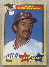 MLB 1987 Topps - All Star #607 Tony Bernazard  #1017