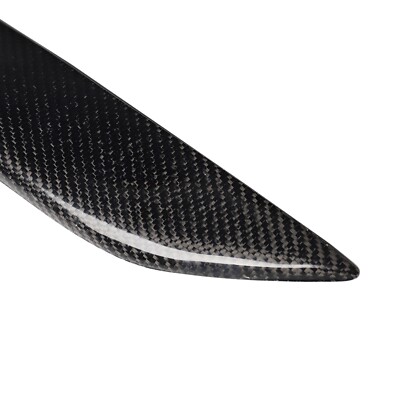 Real Carbon Fiber Exterior Headlight Eye Lid Eyebrow Cover Trim For