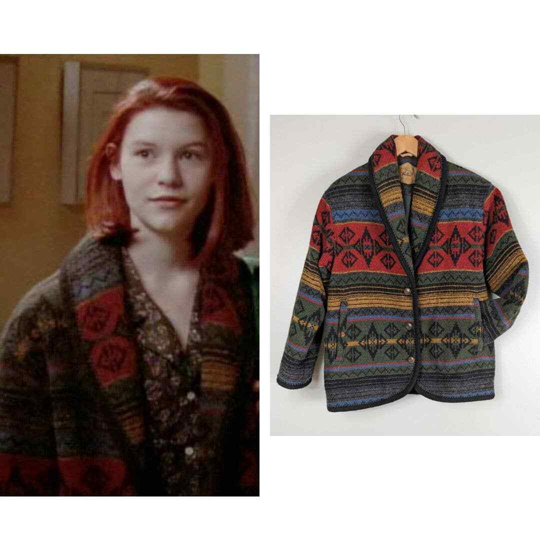 Vintage Woolrich Coat ASO Angela My So Called Life 90s Aztec