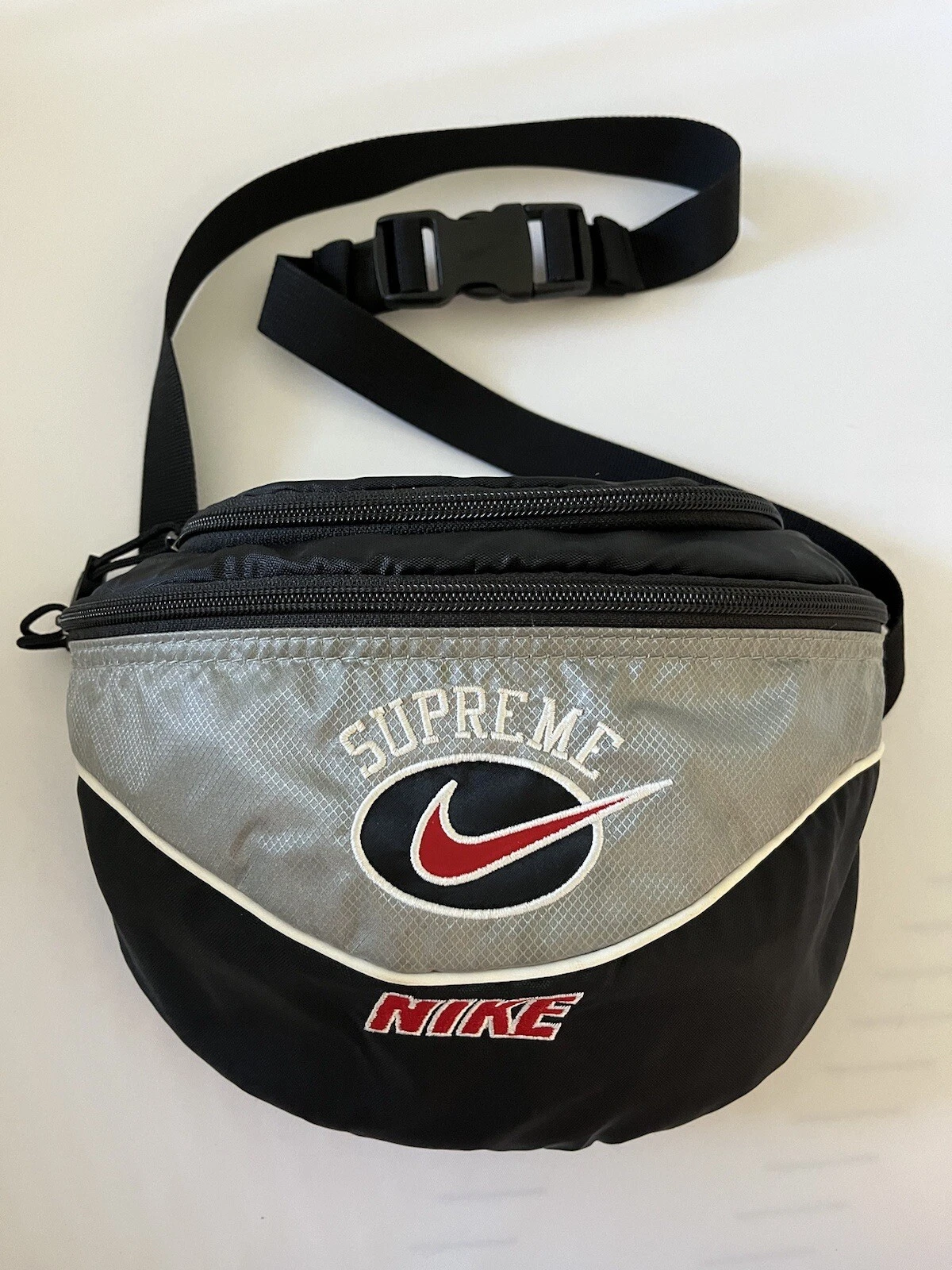 SS19 Supreme x Nike argent épaule / sac taille & pack fanny sac ceinture