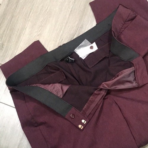 Lane Bryant Burgundy Stretch High Rise NWT Slacks size 26 - Picture 9 of 10