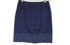 Vineyard Vines Womens Bedford Cord Eyelet Skirt Navy Cotton Size 8