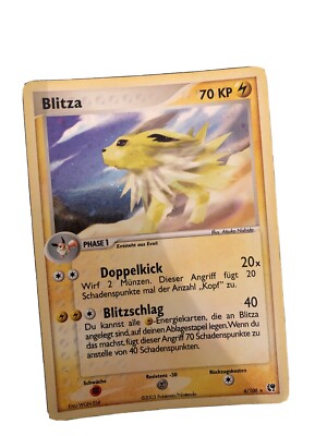 Pokémon/Pokemon Karte Blitza 6/100 Holo EX Sandsturm NM PSA Jolteon Sandstorm