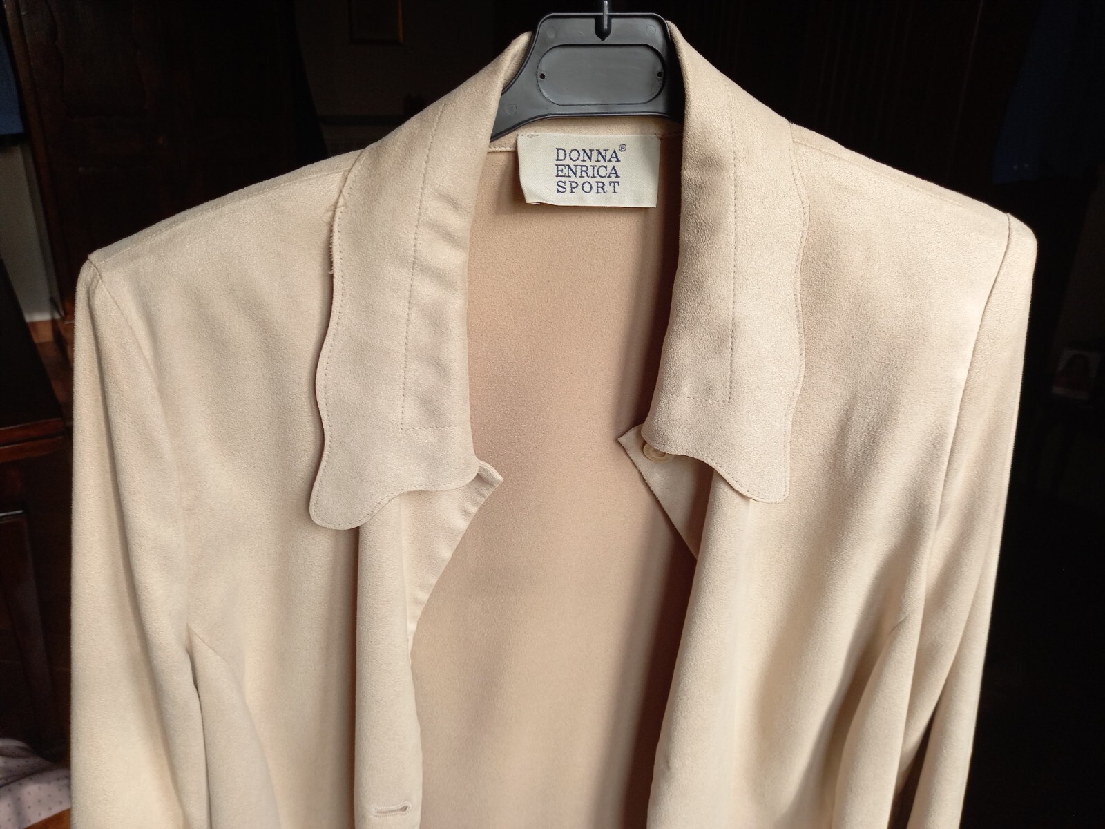 97% POLYESTER VISCOSE LIGHT BEIGE LIGHTWEIGHT JAC… - image 8