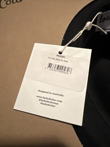 Lack of Color Prism Hat Size Small Black - Picture 5 of 5