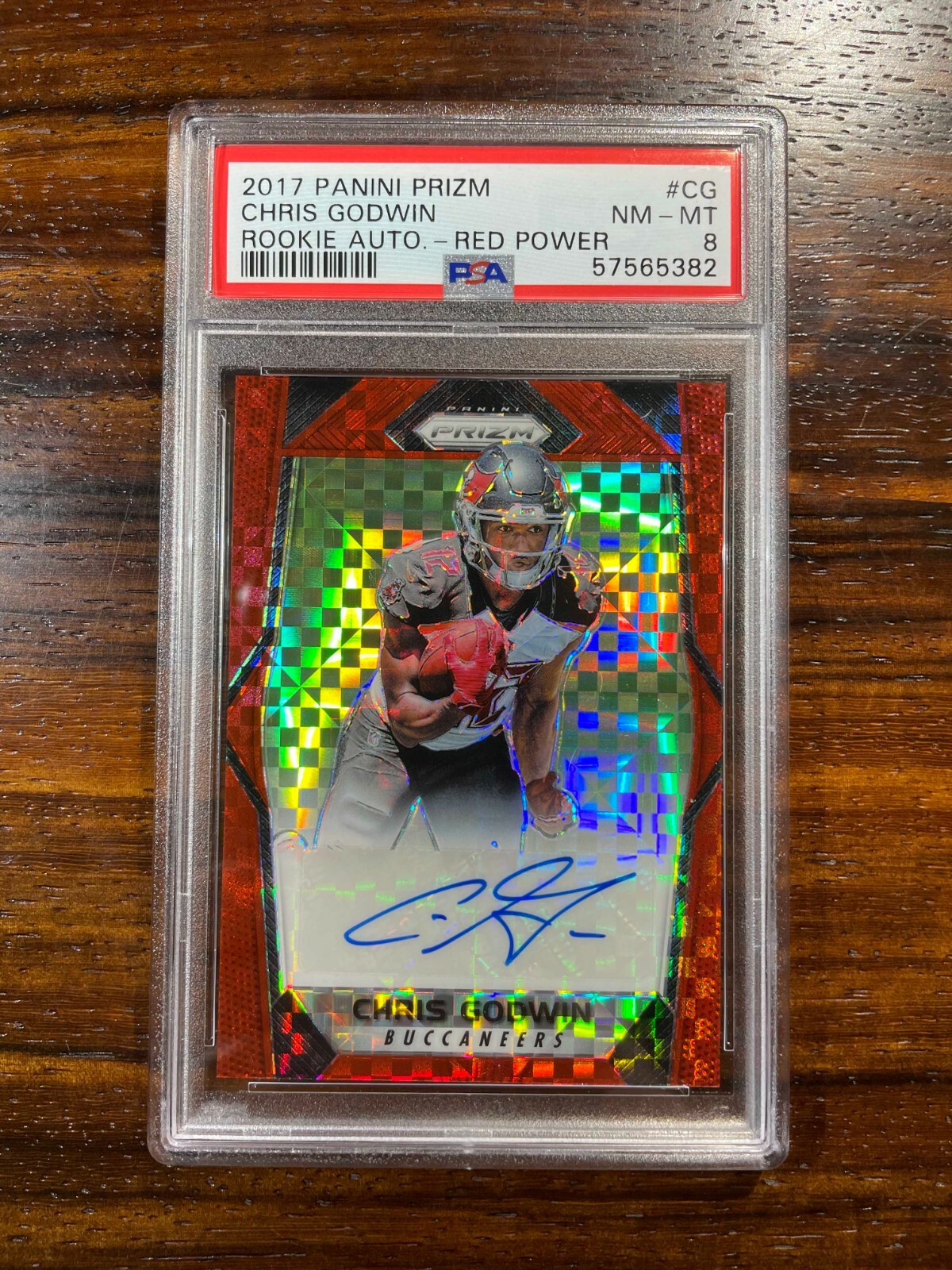 Chris Godwin Panini Prizm Rookie Autographs #CG Red Power