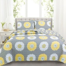 Anya Floral Quilt Set, Bedspread, Coverlet