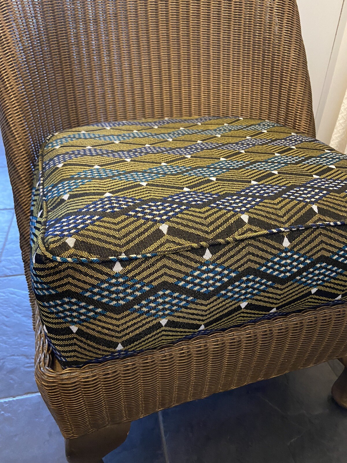 Original vintage Lloyd Loom chair in gold eBay