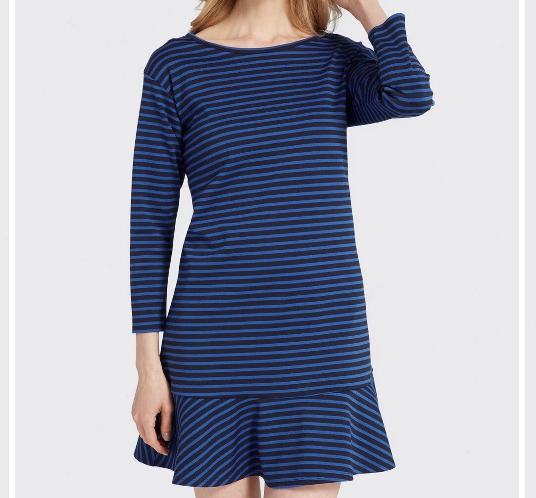 erin say yes to the dress blue dress Breton Stripe Form Fitting Dress | Propriano | Anti-UV