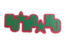 Ho Ho Ho Cardstock Words with Backgrounds Die Cuts Scrapbook Card Making